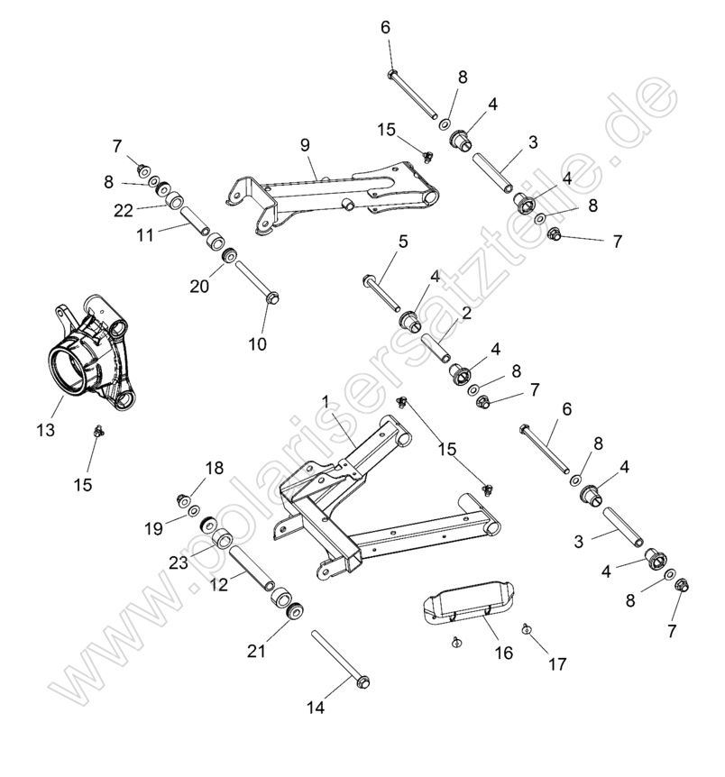 SUSPENSION, REAR CONTROL ARMS