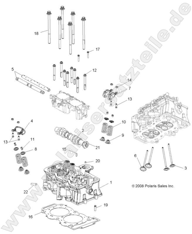 ENGINE, CYLINDER HEAD, CAM and VALVES