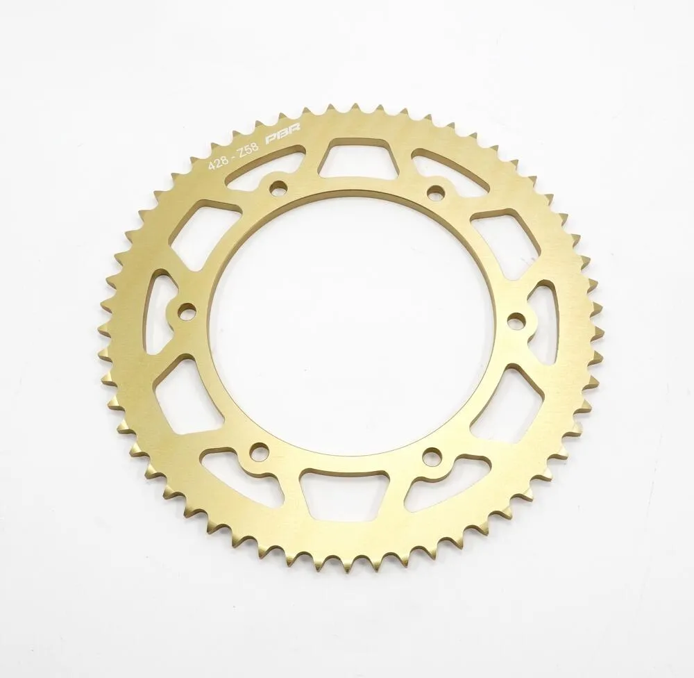 Fantic Original Kettenrad Alumnium gold hinten - 428 - Z58