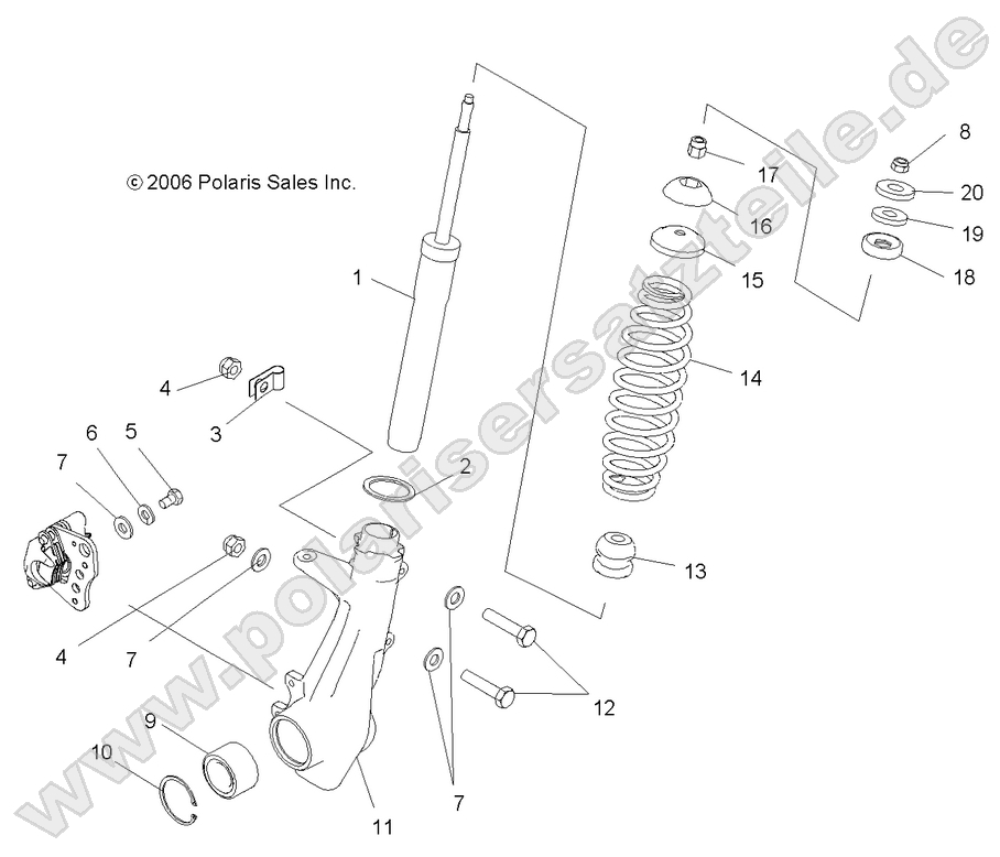 SUSPENSION, STRUT, FRONT