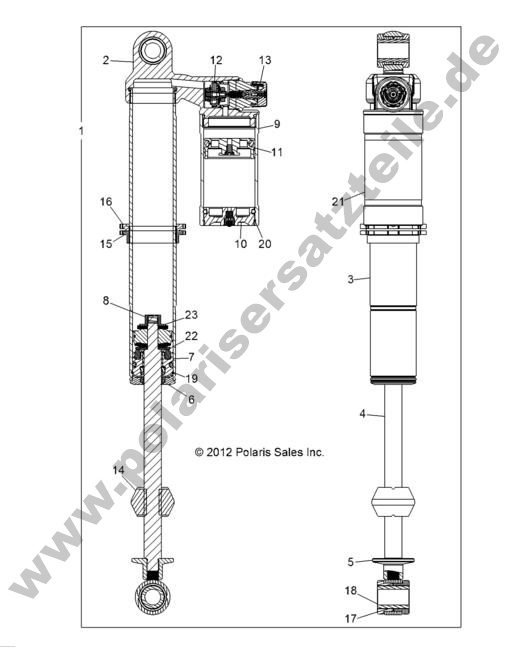 SUSPENSION, FRONT SHOCK