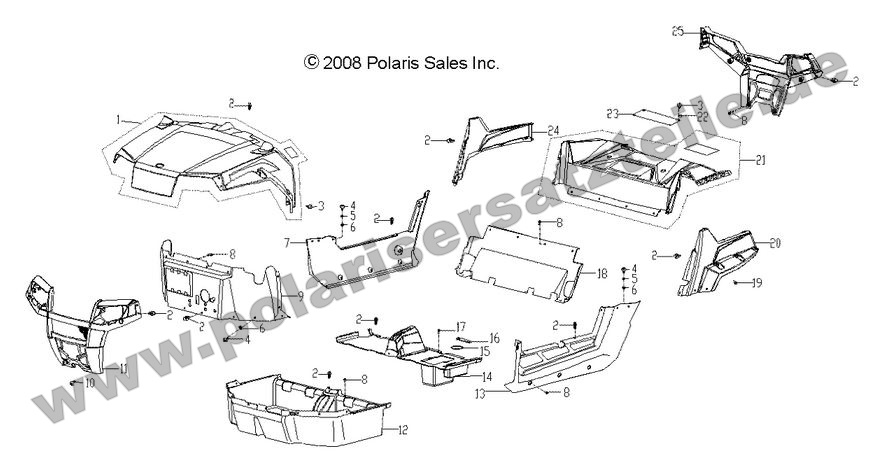 BODY, HOOD, BUMPERS, PANELS, FLOOR and RACK