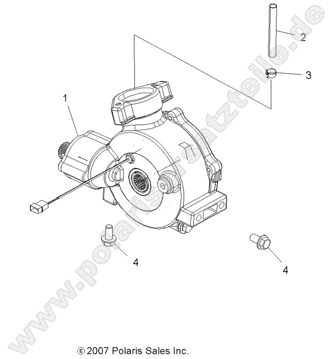 DRIVE TRAIN, FRONT GEARCASE MOUNTING
