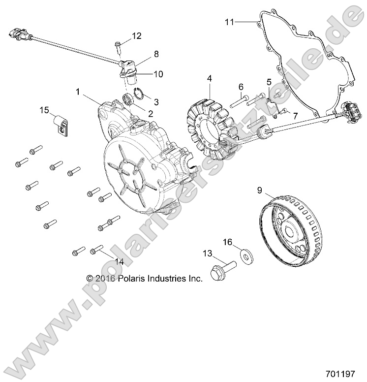 Engine, Stator and Flywheel
