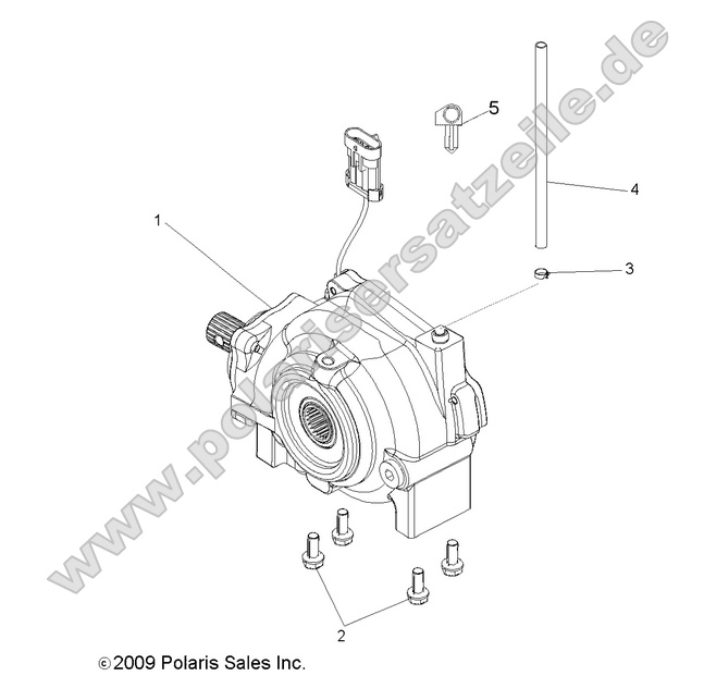 drive train front gearcase mounting