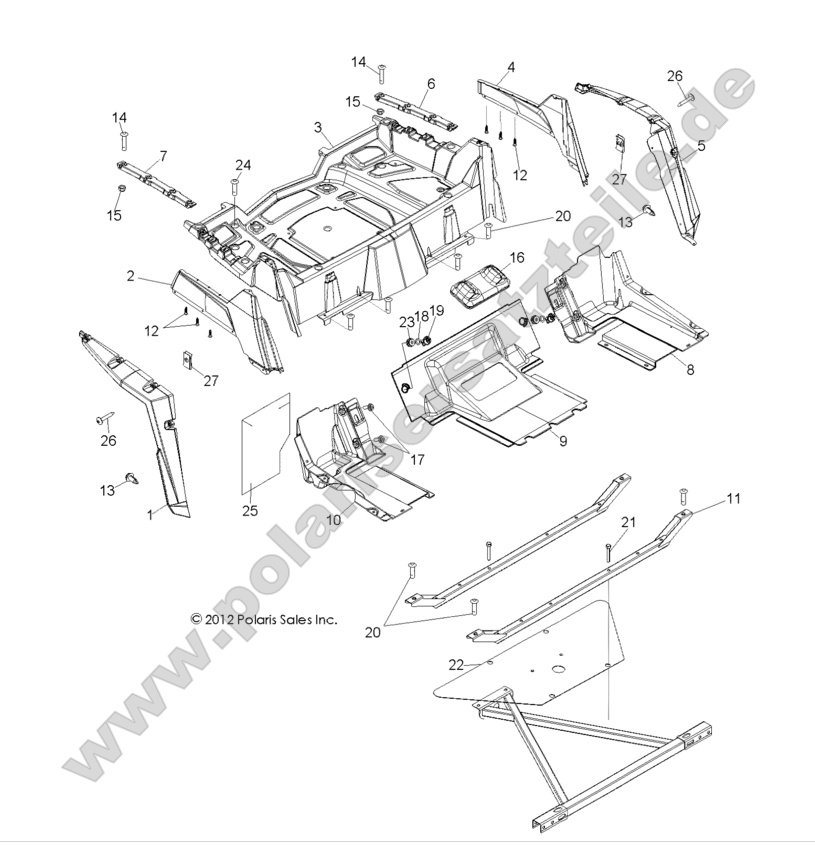 BODY, REAR RACK and FENDERS