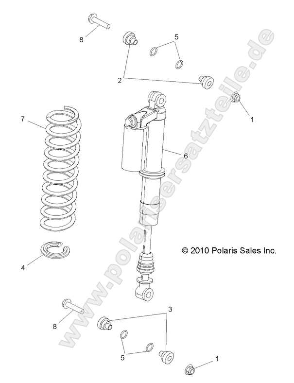 SUSPENSION, REAR SHOCK MOUNTING