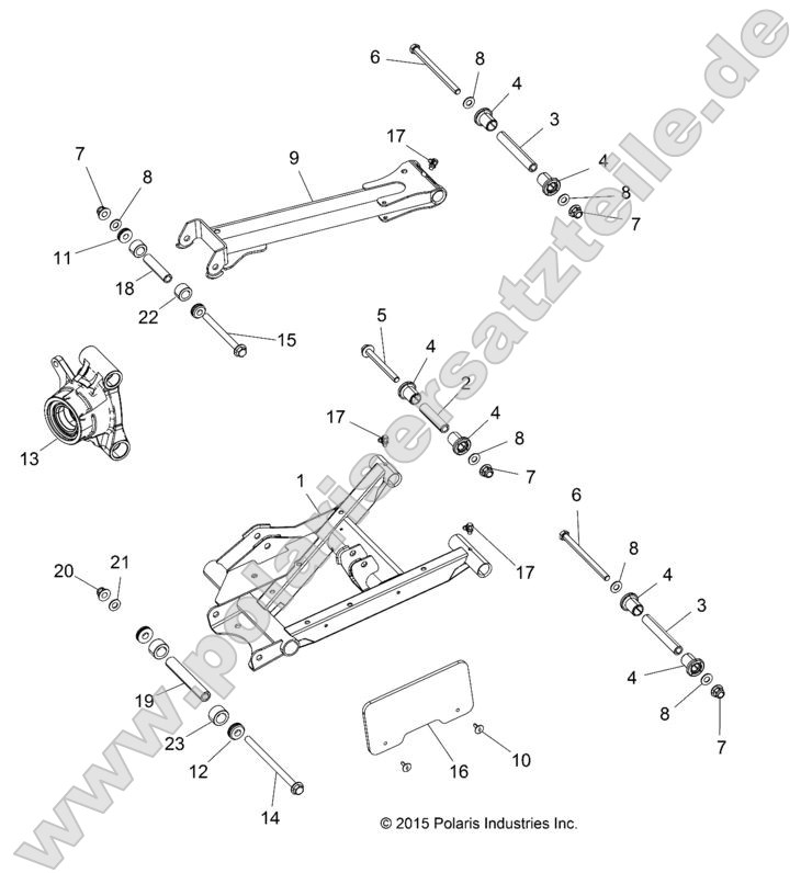 SUSPENSION, REAR CONTROL ARMS
