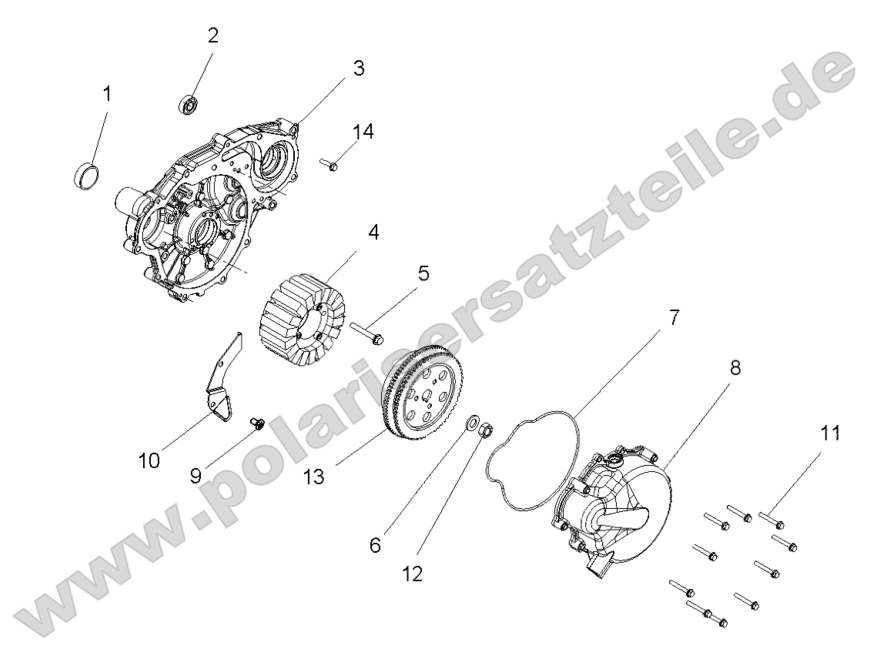 ENGINE, STATOR and FLYWHEEL