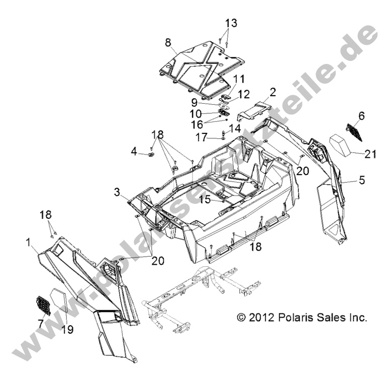 BODY, REAR RACK and FENDERS