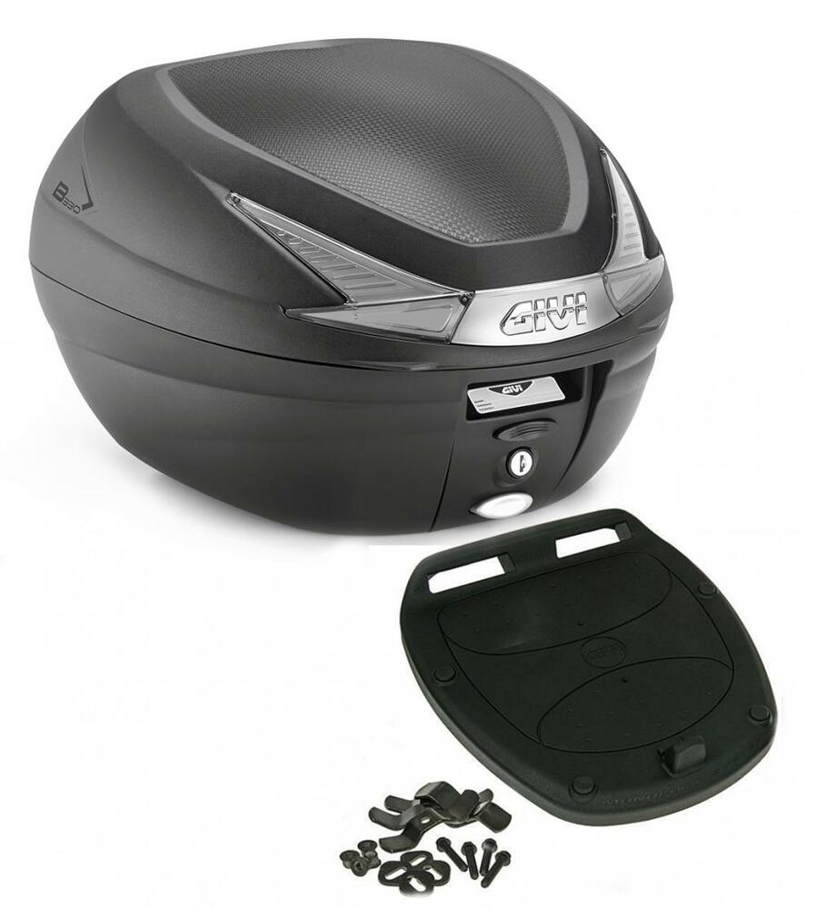 Givi Monolock Topcase B330 Tech  - 33 Liter - schwarz - inkl. Montagekit