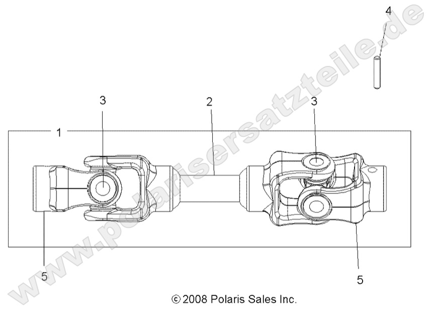 DRIVE TRAIN, MID PROP SHAFT