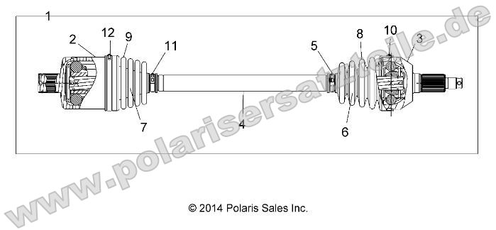 Drive Train, Rear Half Shaft