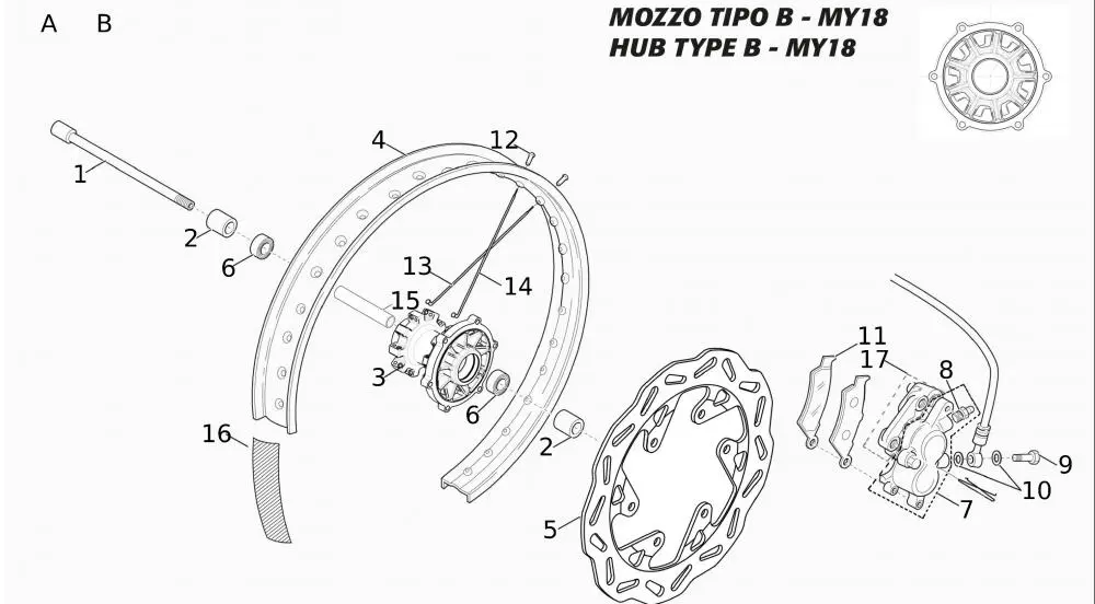 52782_42 Vorderrad Typ B - 2018