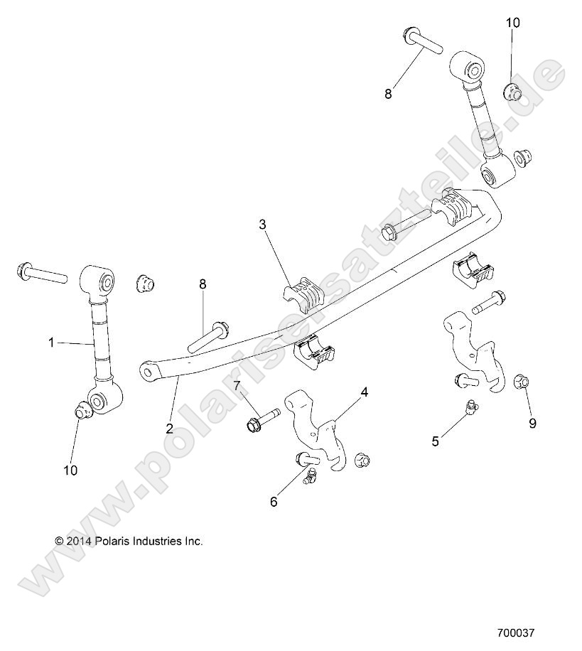 SUSPENSION, STABILIZER BAR, FRONT