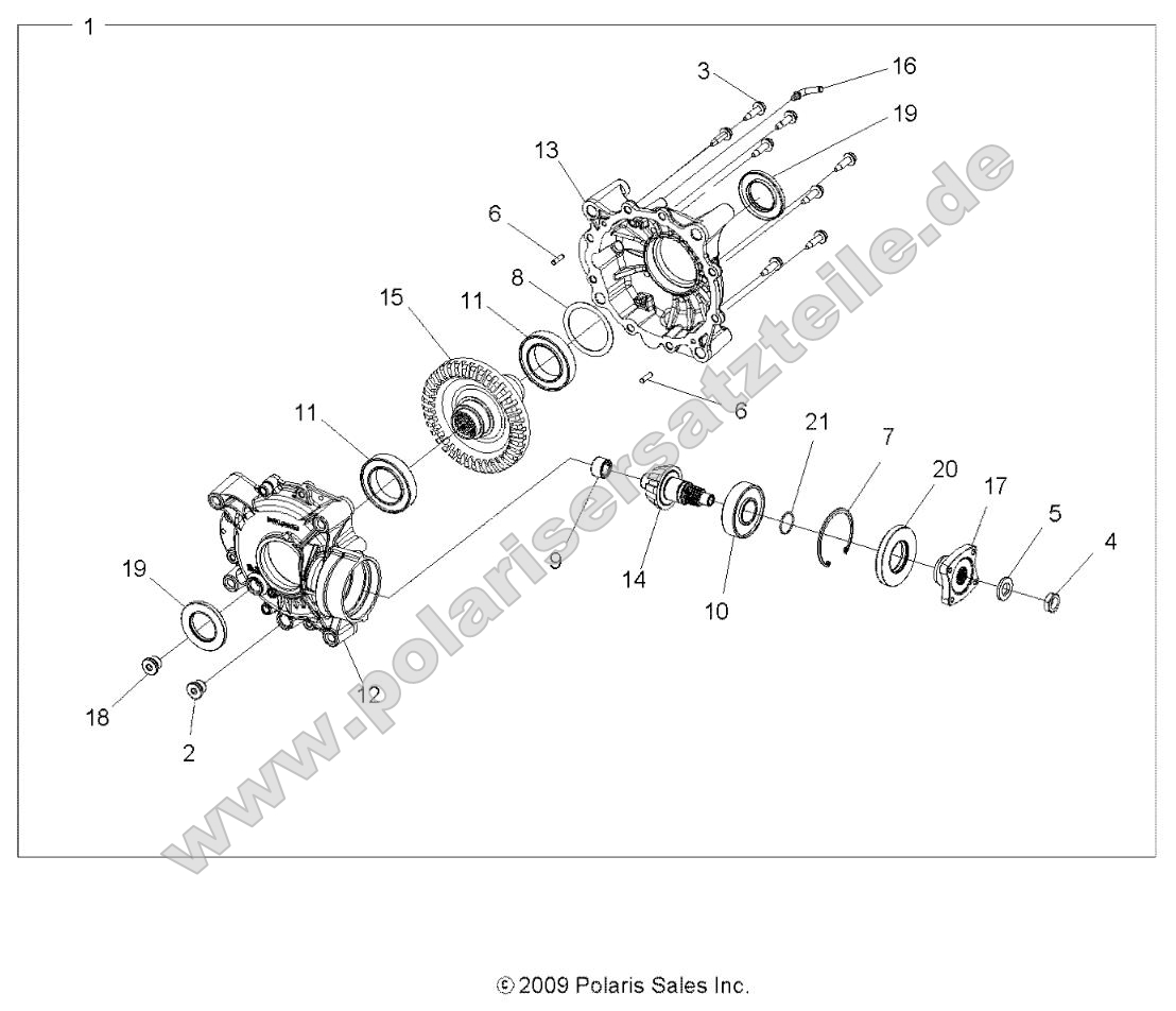 Drive Train, Rear Gearcase Internals
