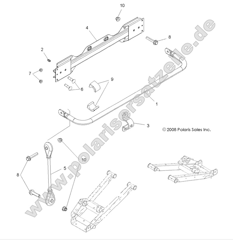 SUSPENSION, STABILIZER BAR, REAR
