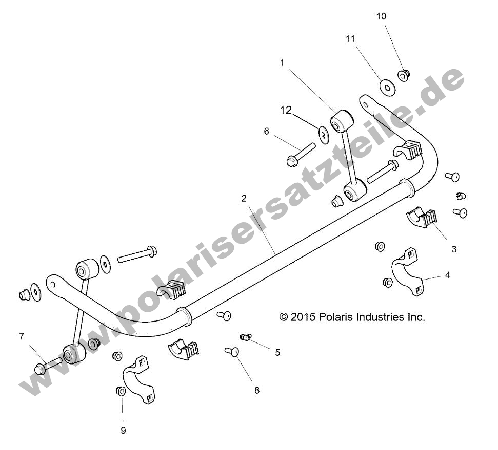 SUSPENSION, STABILIZER BAR, REAR