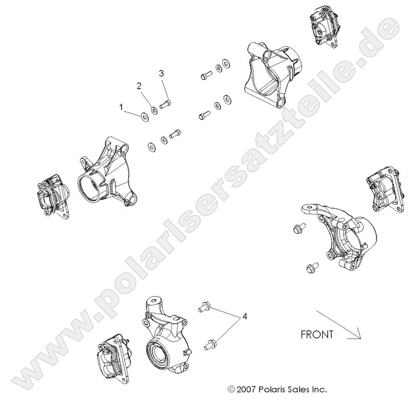 BRAKES, CALIPER MOUNTING