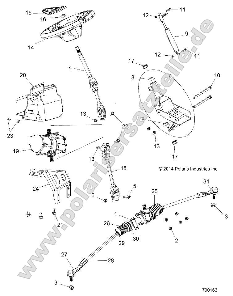 Steering, Power Steering Asm.