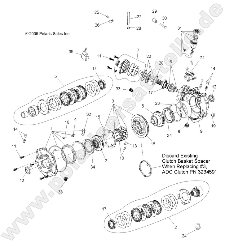 DRIVE TRAIN, FRONT GEARCASE and MOUNTING