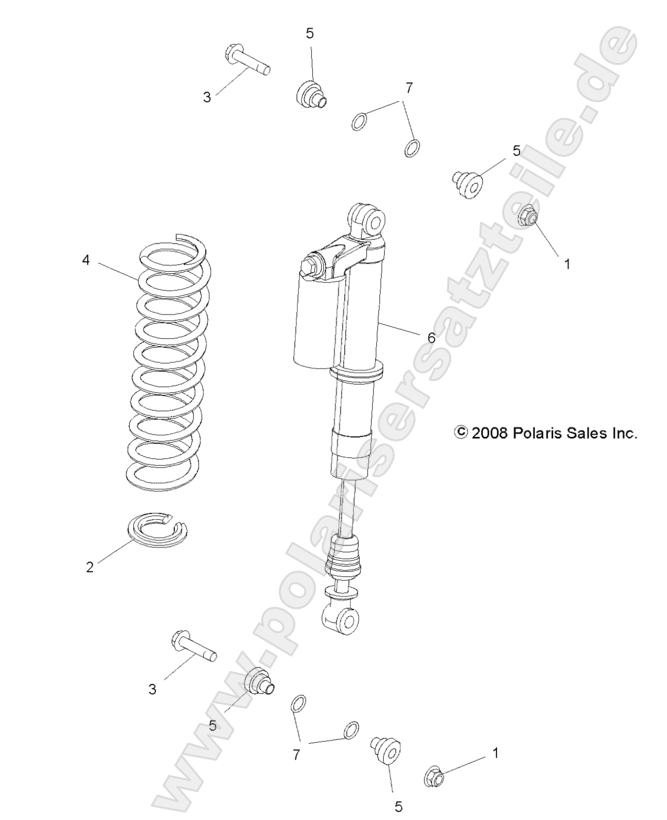 SUSPENSION, REAR SHOCK MOUNTING