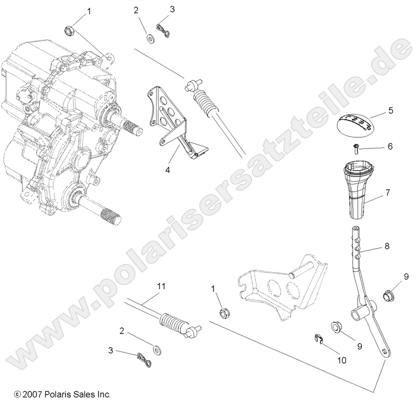 drive train gear selector