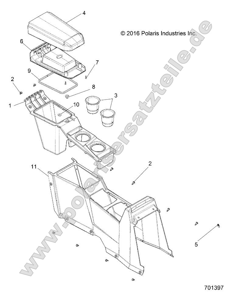 Body, Center Console, Rear