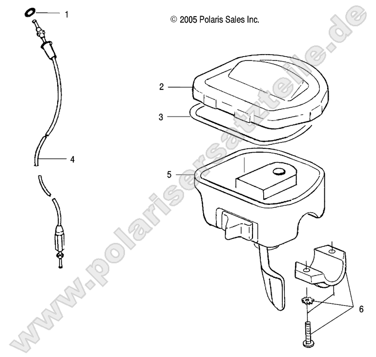 CONTROLS-THROTTLE ASM/CABLE