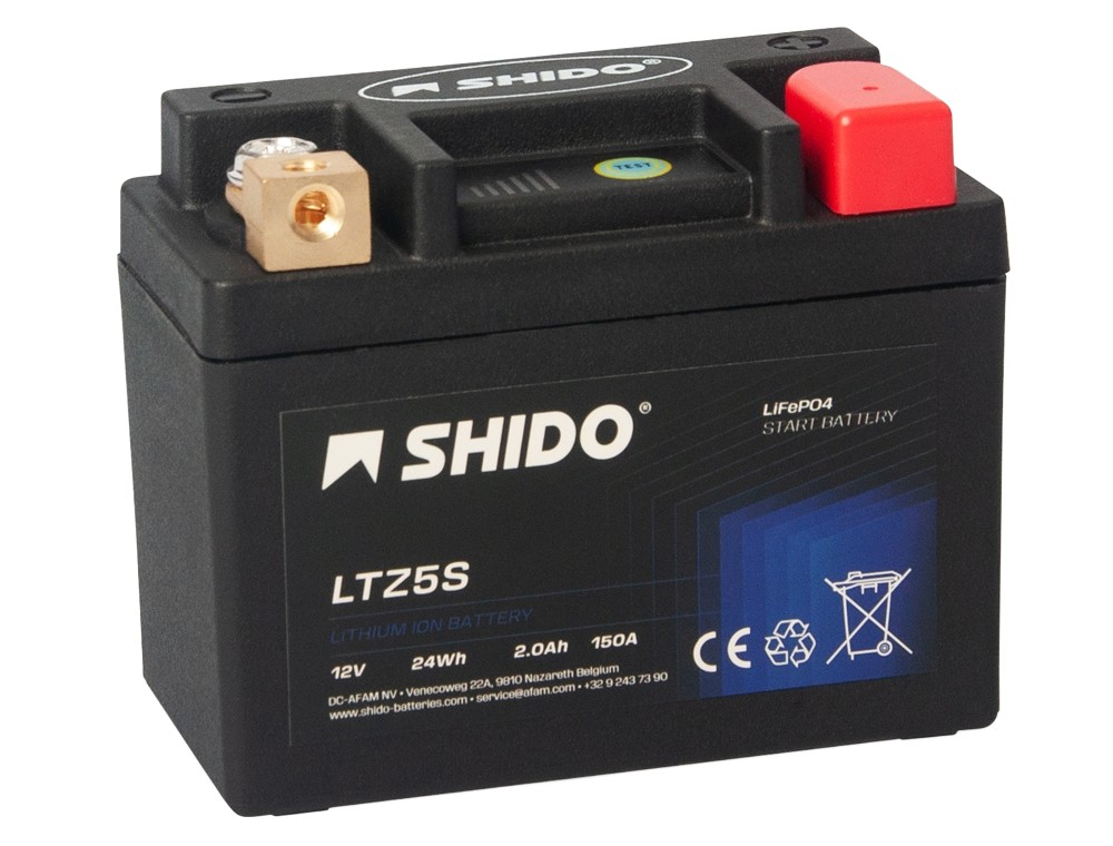 Shido LTX5L-BS Lithium Ionen Batterie 12V LiFePO4 (YTX5L-BS YTC5L-BS FTX5L-BS)