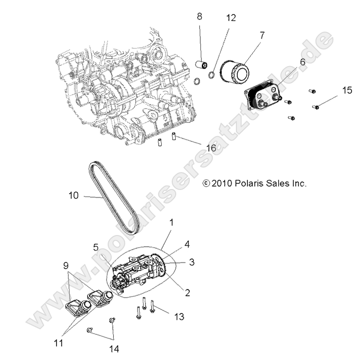 ENGINE, OIL PUMP and OIL COOLER
