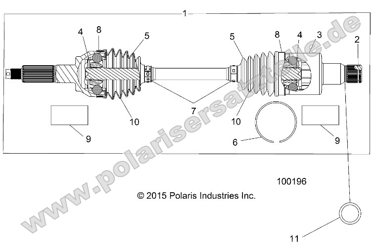 Drive Train, Rear Half Shaft (to 4/25/16)
