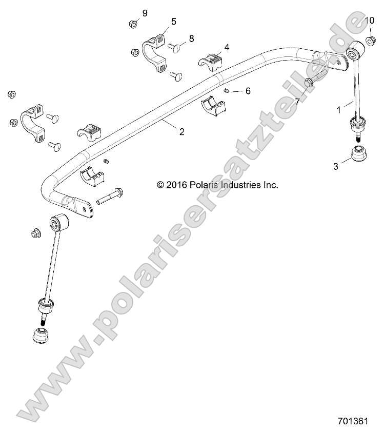 Suspension, Stabilizer Bar, Rear