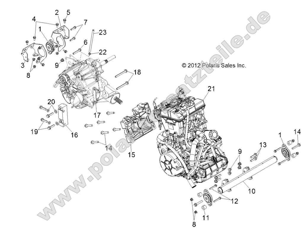 ENGINE, TRANSMISSION MOUNTING