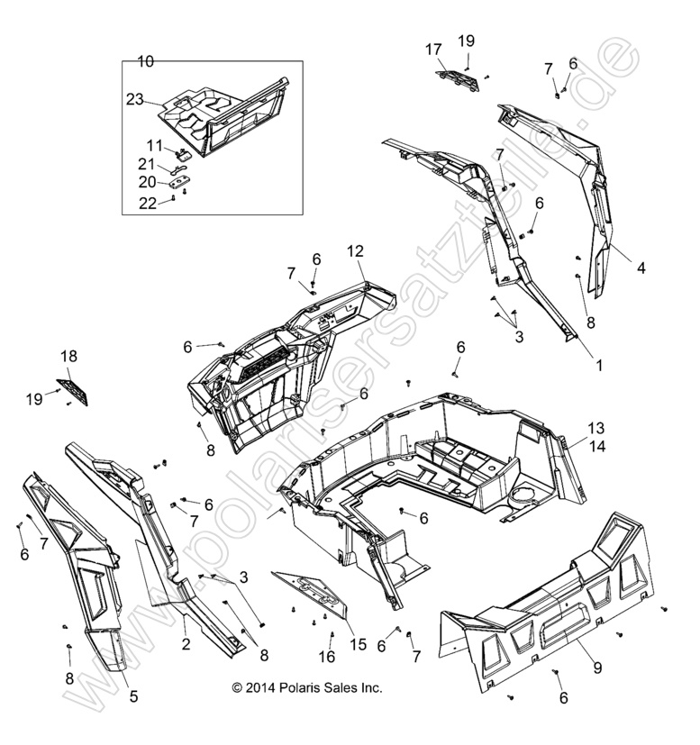 BODY, REAR RACK AND FENDERS
