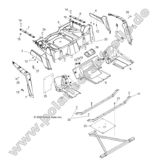 BODY, REAR RACK and FENDERS