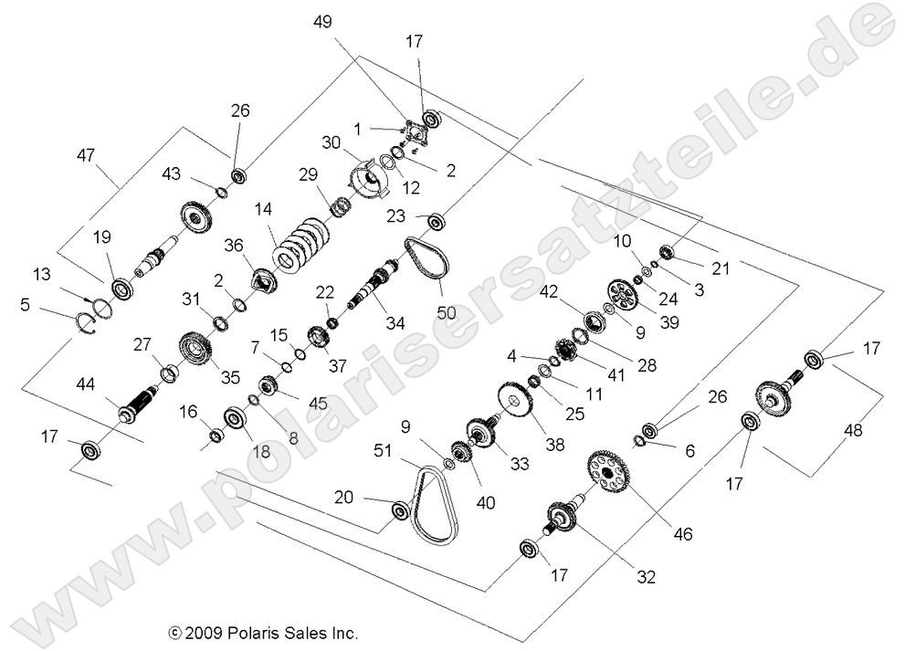 DRIVE TRAIN, MAIN GEARCASE INTERNALS