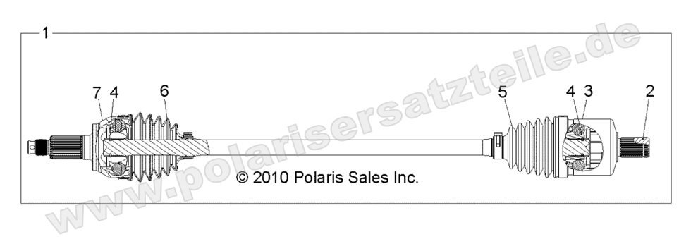DRIVE TRAIN, FRONT HALF SHAFT