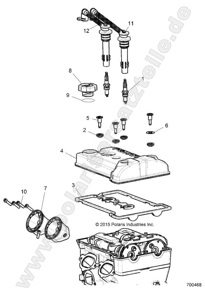 ENGINE, THROTTLE BODY AND VALVE COVER