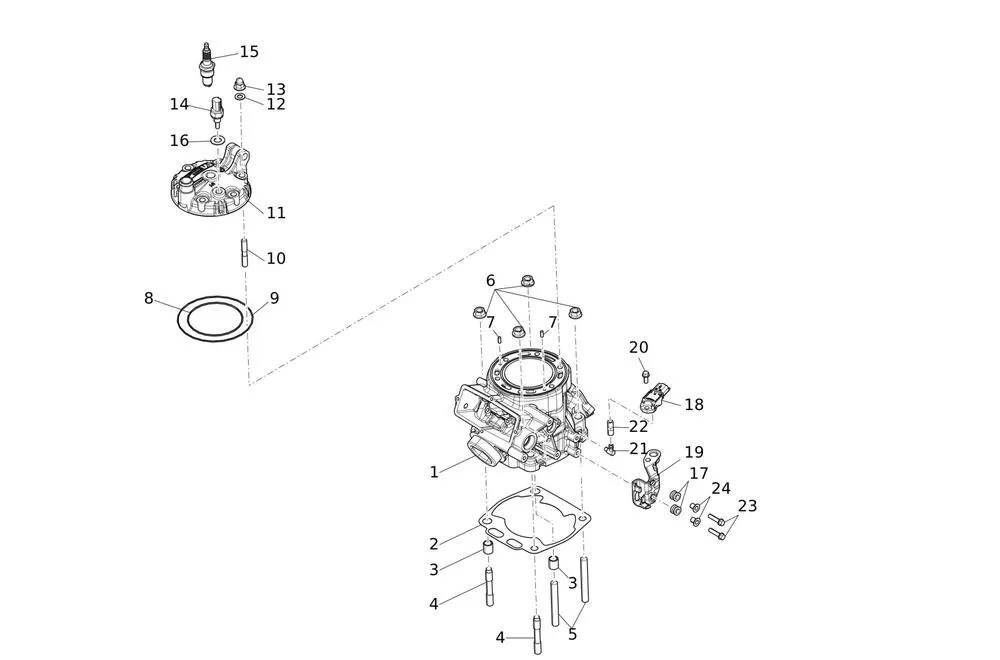 XE300MY24-Zylinder Zylinder / Zylinderkopf