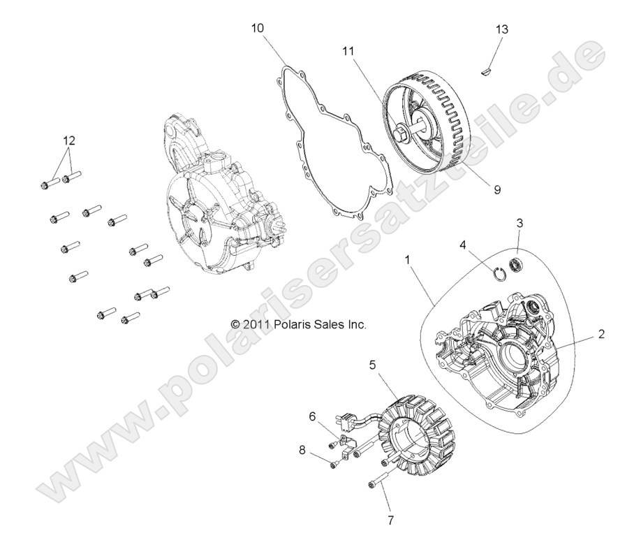 ENGINE, STATOR and COVER