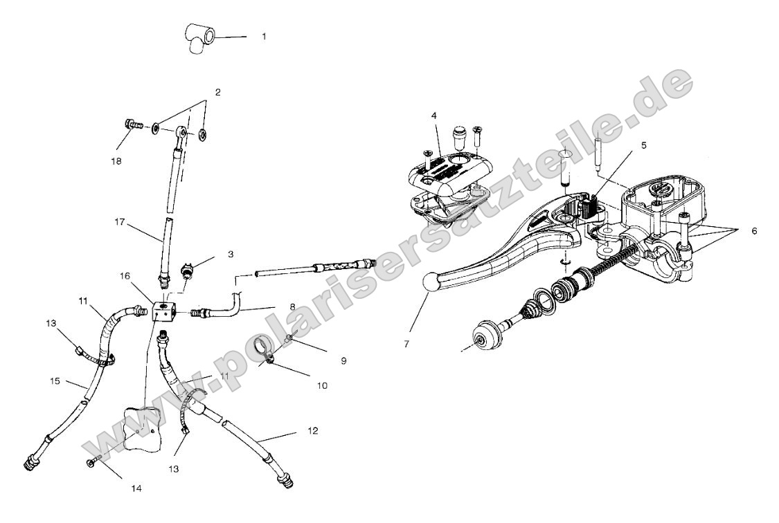Controls - Master Cylinder/Brake Line