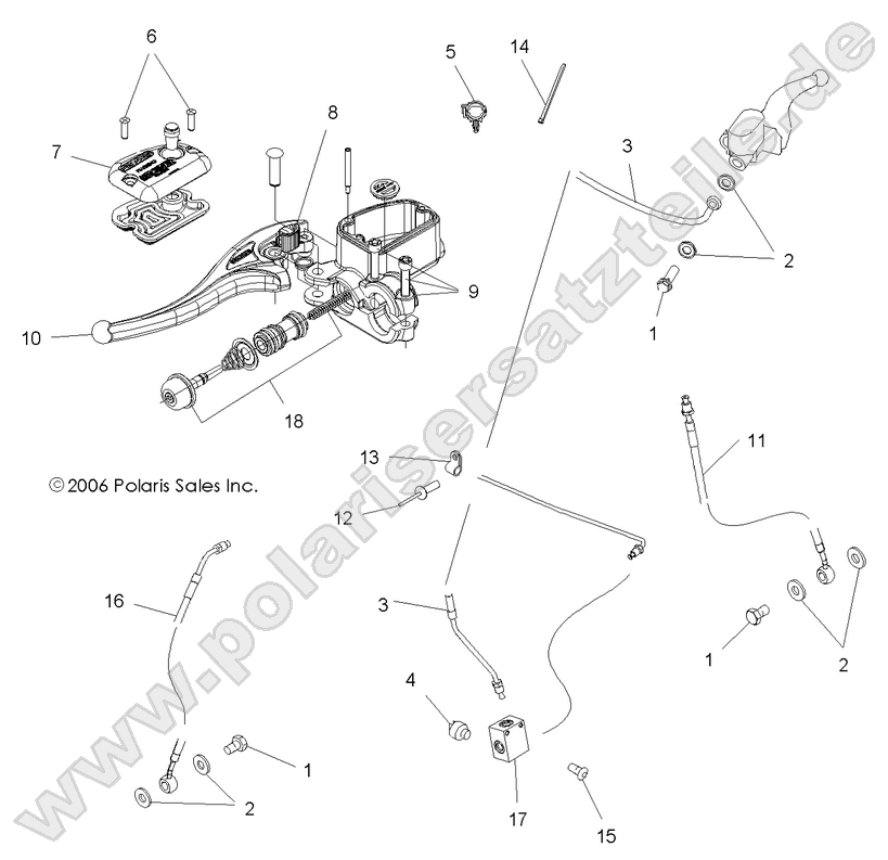 BRAKE, HAND/MASTER CYLINDERBRAKE LINE