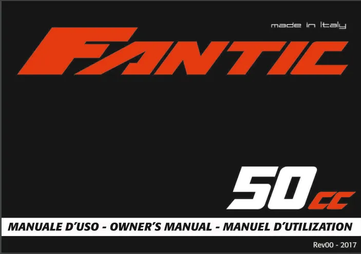 Fantic Benutzerhandbuch TL 50 Enduro / TL 50 Motard 2017