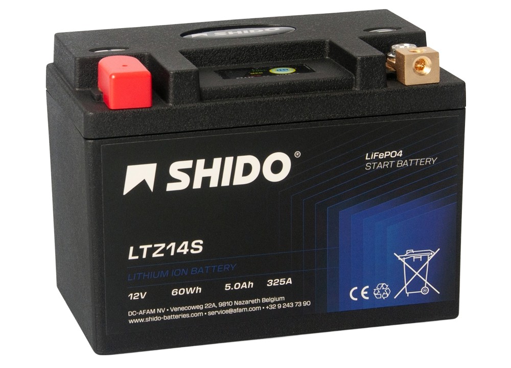Shido LTZ14S Lithium Ionen Batterie 12V LiFePO4 (YTZ14S NTZ14S BTZ14S)