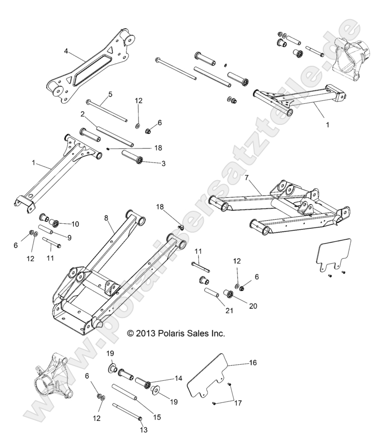 SUSPENSION, REAR CONTROL ARMS