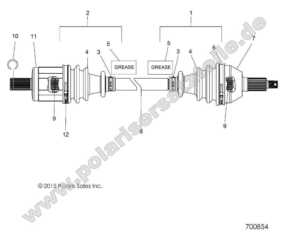 Drive Train, Front Half Shaft