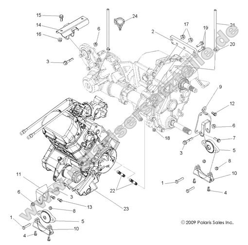 ENGINE, TRANSMISSION MOUNTING