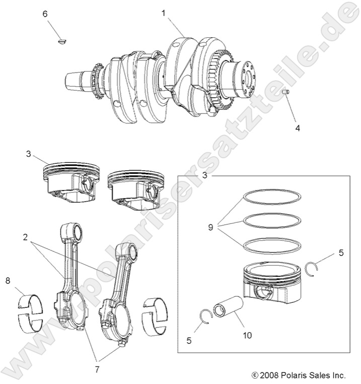 ENGINE, CRANKSHAFT and PISTON