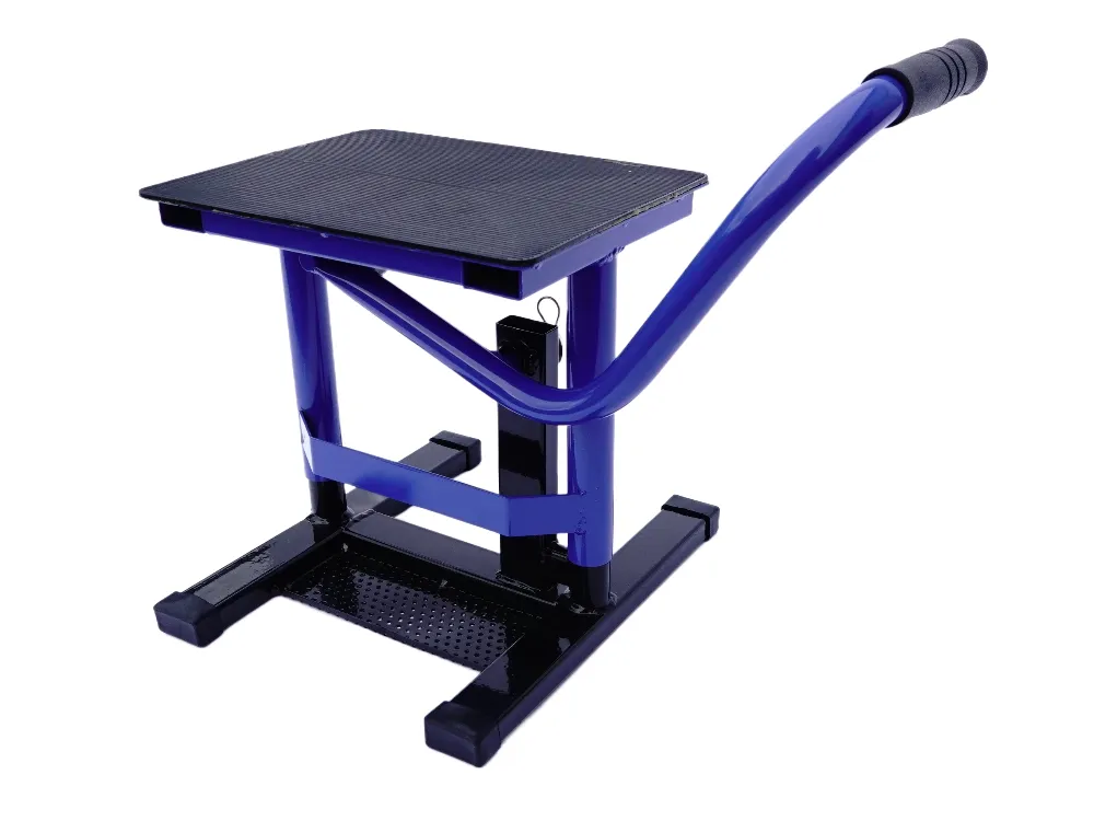 TMP Motocross & Enduro Hubständer / MX Montageständer - schwarz-blau